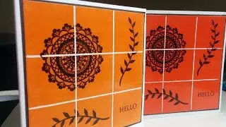 Faux Tile Card Making | Doily Stamp | Pocket Cards