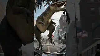 BLOOD STREET CHAOS: T-Rex CRUSHES Downtown LA! (FBI Bodycam FOOTAGE LEAKED)血塗れの街暴走**：暴竜が喰らう都市惨劇