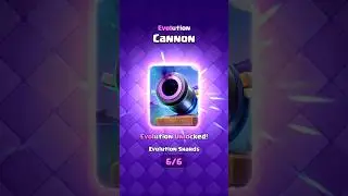 EVOLUTION CANNON GUIDE IN CLASH ROYALE! #clashroyale #shorts