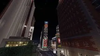 Minecraft Ps4: Blockville New Structure - Times Square!