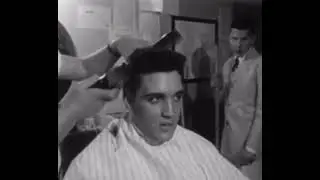 Elvis Presley Army Haircut in 1958