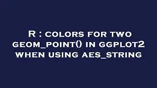 R : colors for two geom_point() in ggplot2 when using aes_string