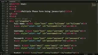 Creating a Multiphase Form using JavaScript