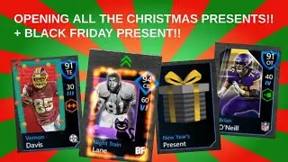 OPENING ALL THE ULTIMATE FREEZE PRESENTS!! MADDEN MOBILE 20!! INSANE PULLS!!
