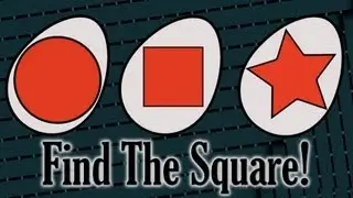 Find The Easter Egg With The Square! (shape game for children)