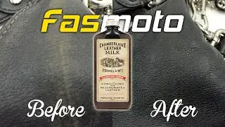 Формула молочка для кожи Chamberlain's Leather Milk № 1, жидкая мазь для ухода за кожей, демонстрационный ролик для кожаной сумки Coach