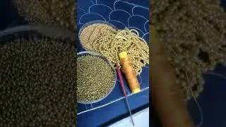 Creative idea for Aari work Feather stitch in bead work heavy bridal aari work design