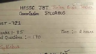 H.p Jbt commission syllabus and eligibility /Hpssc jbt post code721/primary teacher job recuritment