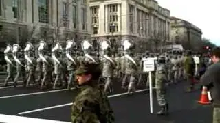U.S. Army Field Band Practices at Inauguration Parade Rehearsal