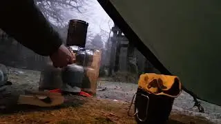 Using the MSR Pocket rocket in the Snugpak Scorpion 3..12th Dec 2022