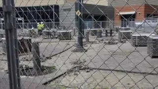 The Grove Plaza in Boise under renovation