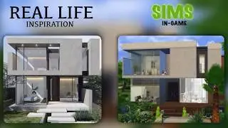 Only#basegame | Modern Family House | Relaxing Speed Build | ASMR | NO CC | TheSims4