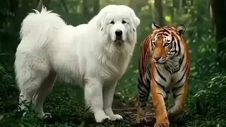 كلب الماستيف التبتي ضد النمر البنغالي 