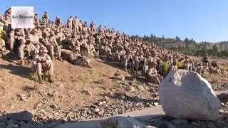 US Marines Training at Marine Corps Mountain Warfare Training Center, Bridgeport, California