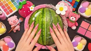 ASMR Makeup on Watermelon (No Talking)