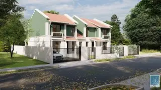 Proiect duplex despartit prin camera tehnica.
