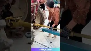 Forget Farm Boots, She's Working the Tractor in High Heels & SLAYING! 👠 #woman #tractor #funny
