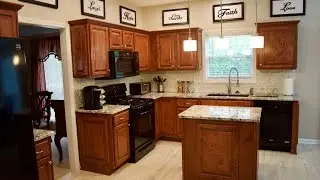 Transitional Kitchen / Living Room