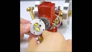 Awesome REAL Mini Gasoline Engine Run Test #engine #run #gasoline