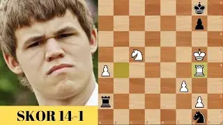 CARLSEN İŞTE ADAMI BÖYLE PAKETLER! (CARLSEN - NAKAMURA 2014)