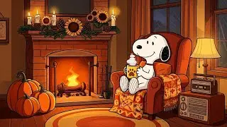 Snoopy&rsquo;s Autumn Caf&eacute; Moments 🍂☕ Relaxing Lofi for Study & Work 🌙 Calm Beats to Stay Focused