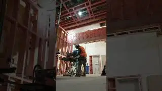 Cutting Timber(kahoy) gamit ang Miter Saw/ Drop Saw.