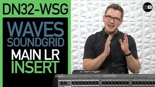 Klark Teknik DN32-WSG - Waves SuperRack SoundGrid Behringer X32 Main LR - Aux Insert