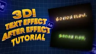 3d text effect for AMV After effect tutorial.#grapicdesign #aftereffects #amv #amvedit 