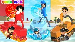 Yuta Vs Mio Celine Buat Markas Kapal Sesuai Elemen Boboiboy Api Air Gempa | Sakura School Simulator