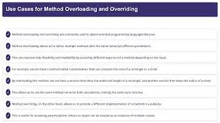Method Overloading and Overriding In Java