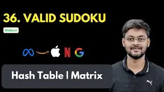 Valid Sudoku | LeetCode 36 | Hash Table | Matrix | MAANG