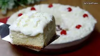 كيكة ديسباسيتو البيضاء الخطيرة كيكة بصوص الفانيلا🍨