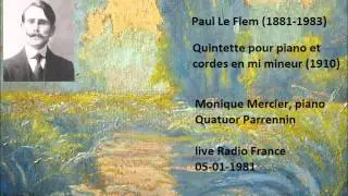 Paul Le Flem Quintette en mi mineur (1910) 1/3