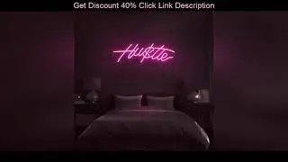 Deal Custom Logo Name Hustle LED Neon Sign Custom Made Wall Lights Party Wedding Shop Window Restau