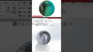 Solidworks Sphere Design 🤩 #shorts #short