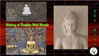 Buddha Wall Murals Making | Beautiful Murals @SSVArts51