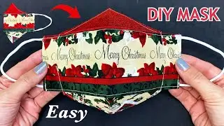 New Style 3D Cute Mask✅Diy Breathable Face Mask Sewing Tutorial At Home | How to Make Christmas Mask