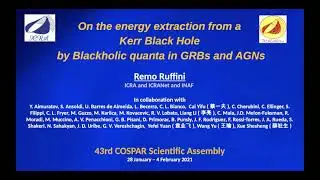 Remo Ruffini - On the energy extraction from a Kerr Black Hole by Blackholic quanta in GRBs and AGNs