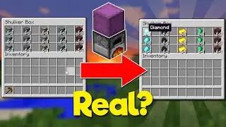 NEW Minecraft Shulker Box Trick! - is it real? #Shorts