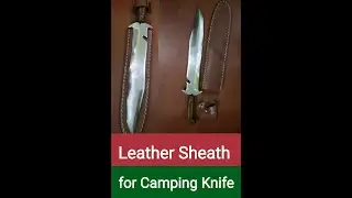 Rusty Leaf Spring Turned into a Shiny Camping Knife Needs a Nice Leather Sheath #Shorts