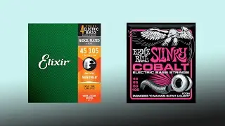 Elixir NANOWEB Nickel Plated (45/105) 🔥VS🔥 Ernie Ball 2734 SLINKY COBALT (45/100)