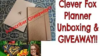 CLEVER FOX DAILY PLANNER UNBOXING FLIP THROUGH AND GIVEAWAY #cleverfox #planners #subscribergiveaway