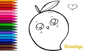 Mango Drawing Step By Step | How To Draw Mango Easy | Drawings For Kids