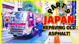 JAPAN - TOKYO - STEP BY STEP MODERN ASPHALT REPAVING PART 9. @MasterWorkers