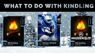 WHAT TO DO WITH KINDLING !!!!!!  Cheapest Prices that nobody is talking about | Madden 20 Zero Chill