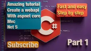 C# ASP.NET Core net5 API Visual studio and C# | Rest API with .NET 5 Tutorial and swagger Part 1