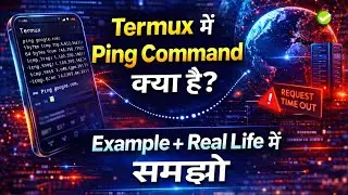Networking ka part 2 | Termux में Ping Command क्या है? | Example + Real Life Explanation