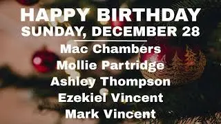 Sunday Worship (12/28/25)