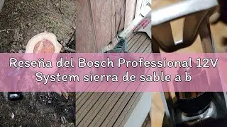 Reseña del Bosch Professional 12V System sierra de sable a batería GSA 12V-14 (profundidad de corte