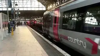 British Rail 221 DEMU arrives at Manchester Piccadilly Platform 6 (10/6/17)